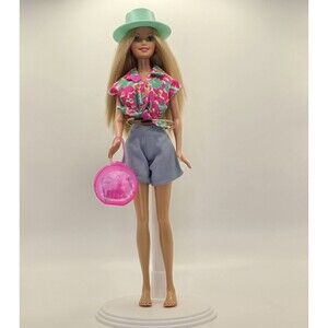Beach Fun Barbie With Outfit & Accessories-Well Loved-Cut Hair